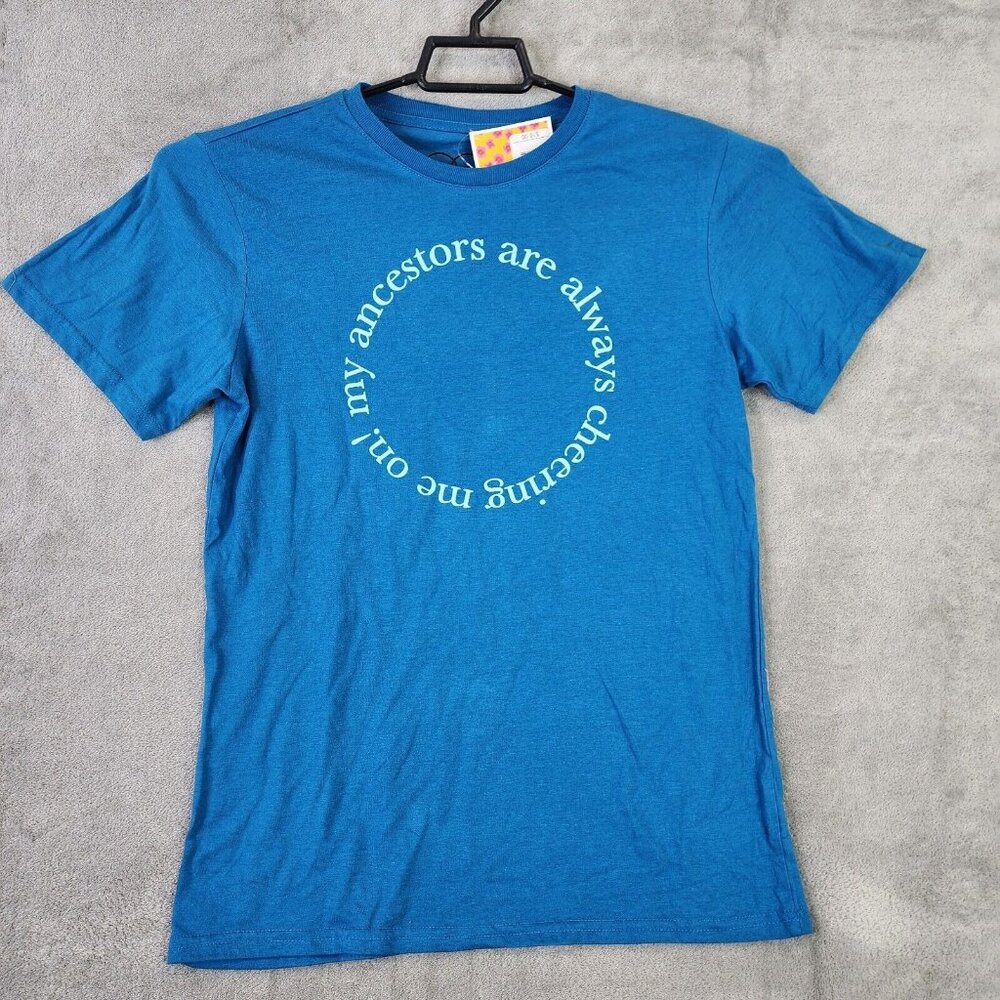 Unisex JZD Blue Ancestors Shirt Short Sleeve Latino Heritage Month Size XS